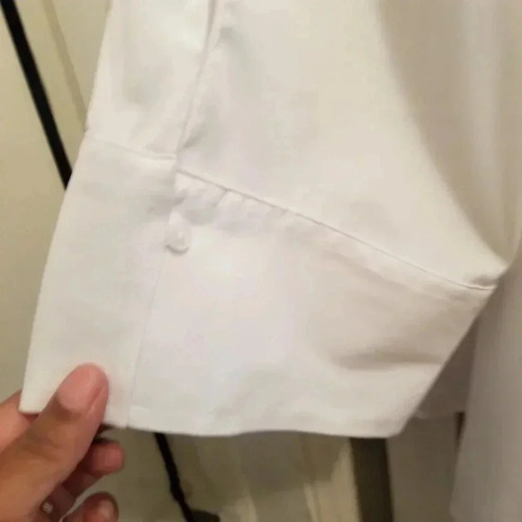 Women's White Coastal Career Office Closet Staple Top Sz 26/28 WP NWT - Picture 4 of 8